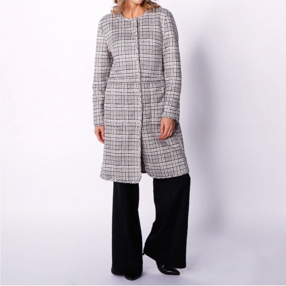 NWT DG2 by Diane Gilman Brown and Cream Faux Suede/Sherpa Reversible Coat XL - Picture 16 of 16